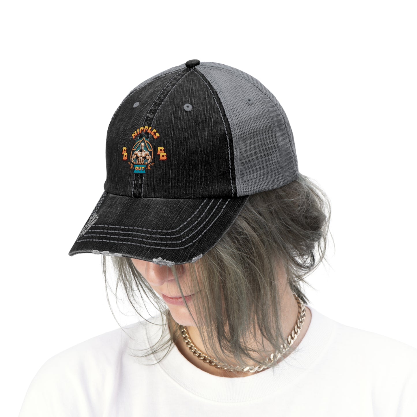 Nipples out Unisex Trucker Hat
