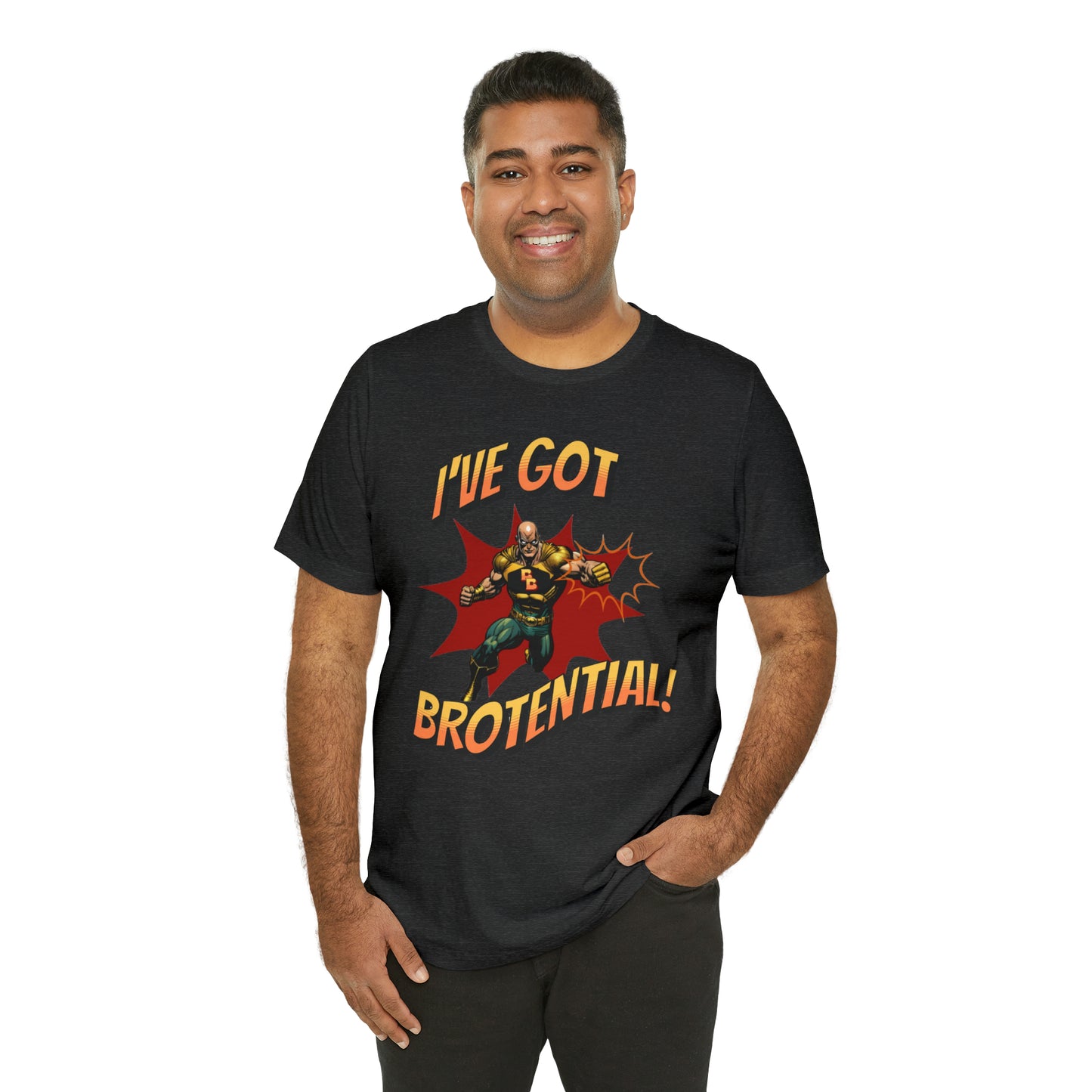I've Got Brotential Unisex #1 Jersey Short Sleeve Tee,  Unisex Motivational Top, Trendy Graphic Tshirt, Gift for Gym Enthusiasts, Positive Image Shirt, Cool Urban Wear